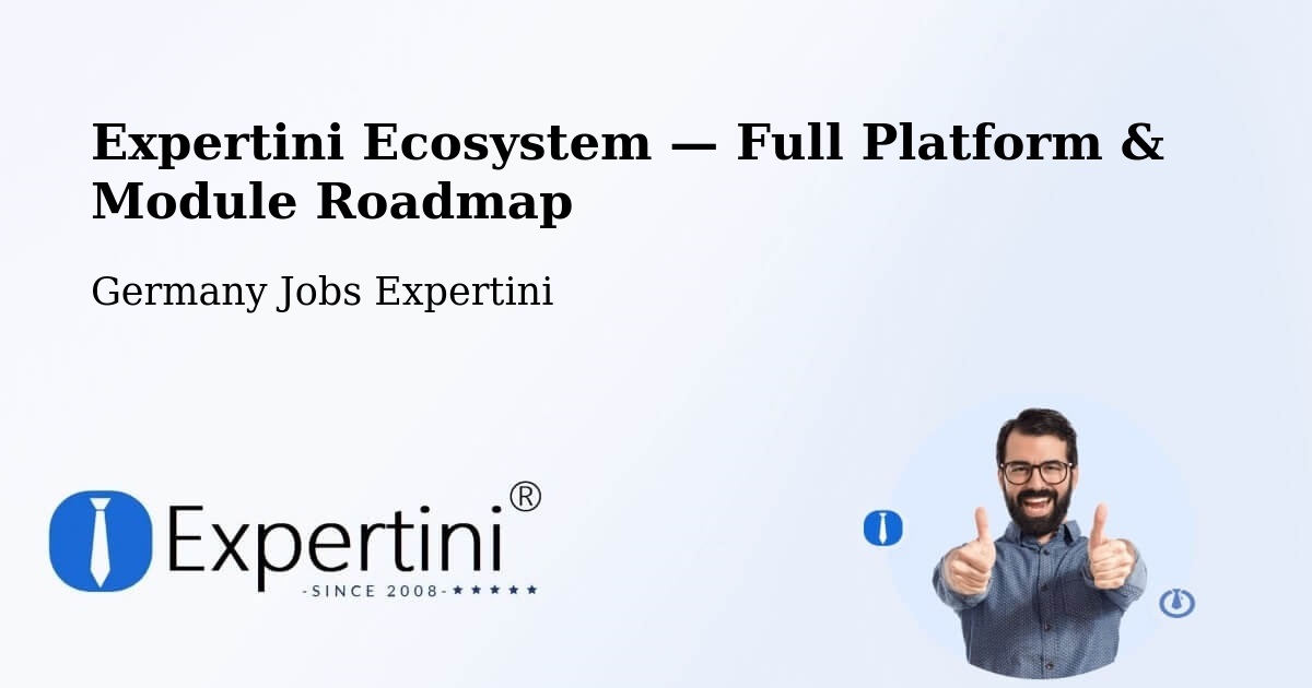 Expertini Ecosystem — Full Platform & Module Roadmap – Arpke