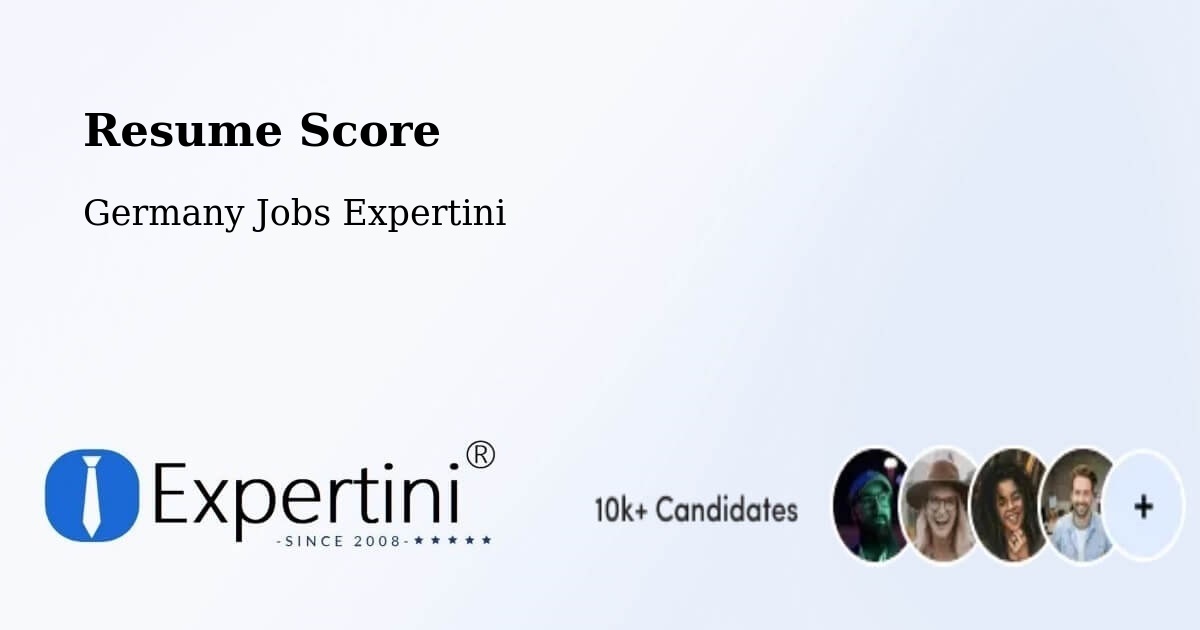 Resume Score & Job Description Match Tool – Arpke - Germany Jobs Expertini